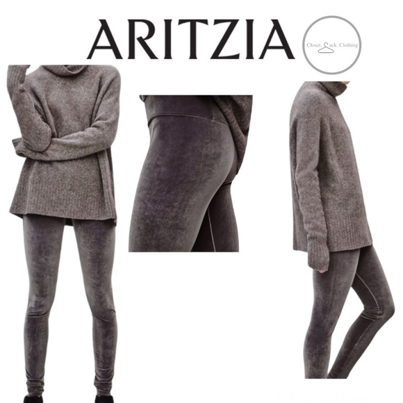 Aritzia Pants - Wilfred Free Aritzia Daria Velvet legging Size Small